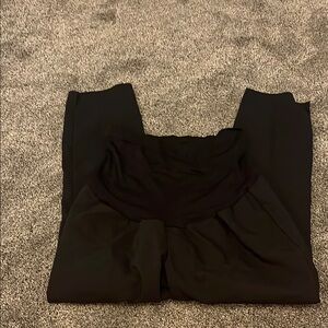 a:glow Black pants- over belly skinny leg